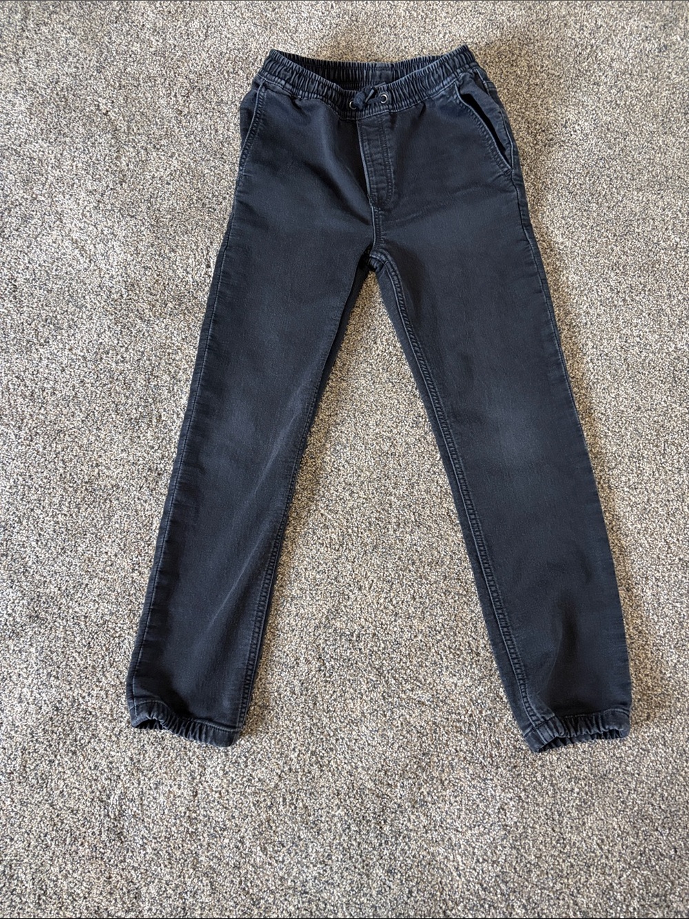 Boys GAP Black Elastic Waist Jeans Size Large (10)